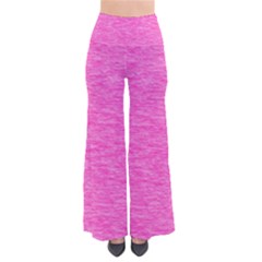 Neon Pink Color Texture So Vintage Palazzo Pants by SpinnyChairDesigns