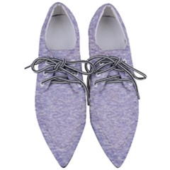 Light Purple Color Textured Pointed Oxford Shoes by SpinnyChairDesigns