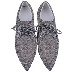 Black White Grey Texture Pointed Oxford Shoes by SpinnyChairDesigns