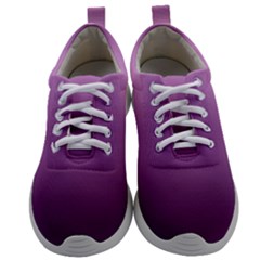 Purple Gradient Ombre Mens Athletic Shoes by SpinnyChairDesigns