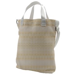 Boho Lemon Chiffon Pattern Canvas Messenger Bag by SpinnyChairDesigns