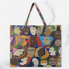Sisters2020 Zipper Large Tote Bag by Kritter