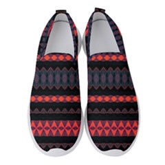 Boho Orange Black Women s Slip On Sneakers by SpinnyChairDesigns