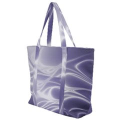 Violet Glowing Swirls Zip Up Canvas Bag by SpinnyChairDesigns