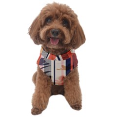 Stripies Orange Floral Pattern Dog Sweater by designsbymallika