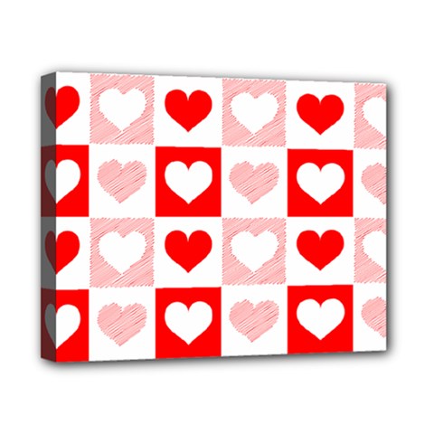 Hearts  Canvas 10  X 8  (stretched) by Sobalvarro