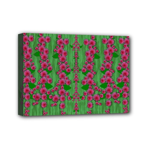 Lianas Of Sakura Branches In Contemplative Freedom Mini Canvas 7  X 5  (stretched) by pepitasart
