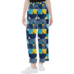 Geometric Hypnotic Shapes Women s Pants  by tmsartbazaar