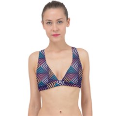 Vintage Motif Design Classic Banded Bikini Top by tmsartbazaar