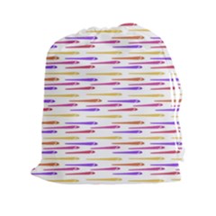 Cartoon Style Snake Drawing Motif Pattern Print Drawstring Pouch (2xl) by dflcprintsclothing