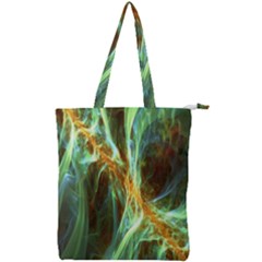 Abstract Illusion Double Zip Up Tote Bag by Sparkle