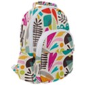 Scandinavian Folk Art Random Fandom Rounded Multi Pocket Backpack View2