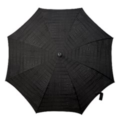 Black Alligator Skin Hook Handle Umbrellas (medium) by LoolyElzayat
