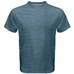 Turquoise Alligator Skin Men s Cotton Tee by LoolyElzayat