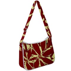 Flowery Fire Zip Up Shoulder Bag by Janetaudreywilson
