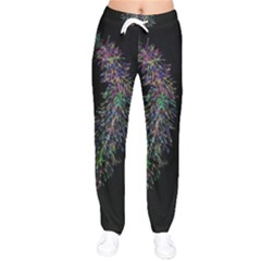 Galaxy Space Women Velvet Drawstring Pants by Sabelacarlos
