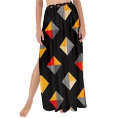 Geometric Diamond Tile Maxi Chiffon Tie-up Sarong by tmsartbazaar