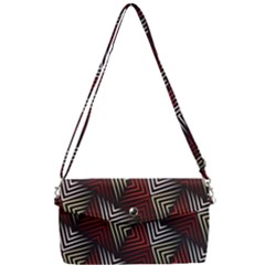 Abstract Zigzag Motif Removable Strap Clutch Bag by tmsartbazaar