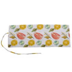 Citrus Gouache Pattern Roll Up Canvas Pencil Holder (s) by EvgeniaEsenina
