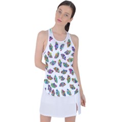 Folding Fan Background Wallpaper Racer Back Mesh Tank Top by HermanTelo