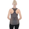 Brown Alligator Leather Skin Piece Up Tank Top View2