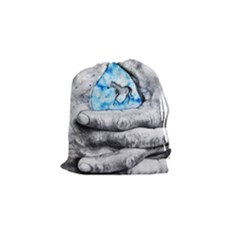 Hands Horse Hand Dream Drawstring Pouch (small) by HermanTelo