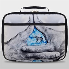 Hands Horse Hand Dream Full Print Lunch Bag by HermanTelo