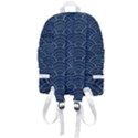 Blue Sashiko pattern Zip Bottom Backpack View3