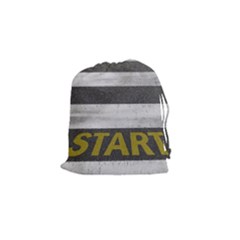 Asphalt Begin Bright Expectation Drawstring Pouch (small) by HermanTelo