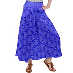 Blue-monday Satin Palazzo Pants by roseblue