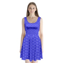 Blue-monday Split Back Mini Dress  by roseblue