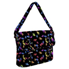 Multicolored Hands Silhouette Motif Design Buckle Messenger Bag by dflcprintsclothing