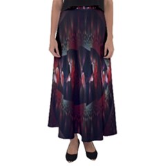 Twist Flower Flared Maxi Skirt by Sparkle