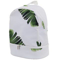 Banana Leaves Zip Bottom Backpack by goljakoff