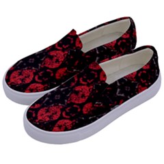 Antique Brothel Wallpaper Kids  Canvas Slip Ons by MRNStudios