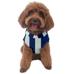 Navy In Vertical Stripes Dog Sweater by Janetaudreywilson