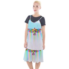 Rainbow Bird Camis Fishtail Dress by Sparkle
