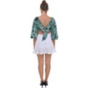 Realflowers Tie Back Butterfly Sleeve Chiffon Top View2