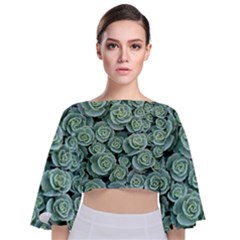 Realflowers Tie Back Butterfly Sleeve Chiffon Top by Sparkle
