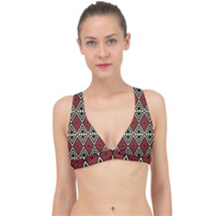Motif Boho Style Geometric Classic Banded Bikini Top by tmsartbazaar
