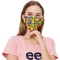 Rainbow Camouflage Fitted Cloth Face Mask (Adult) View1