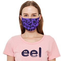 Black Purple Camouflage Cloth Face Mask (adult) by SpinnyChairDesigns