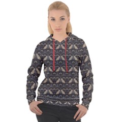 Moth Pattern Women s Overhead Hoodie by GretaBerlin