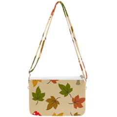 Autumn Leaves Double Gusset Crossbody Bag by DithersDesigns