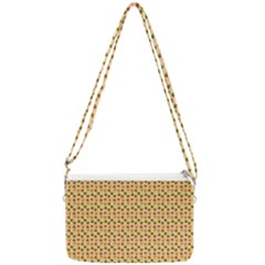 Autumn Leaves Tile Double Gusset Crossbody Bag by DithersDesigns