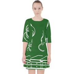 Books And Baked Goods Pattern Pocket Dress by DithersDesigns