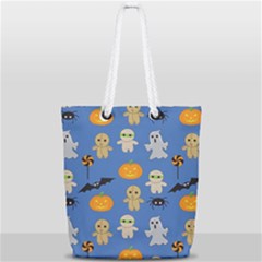 Halloween Full Print Rope Handle Tote (small) by Sobalvarro