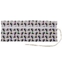 Lady Cat pattern, cute cats theme, feline design Roll Up Canvas Pencil Holder (M) View2