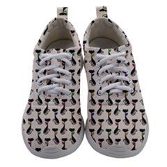 Lady Cat Pattern, Cute Cats Theme, Feline Design Athletic Shoes by Casemiro