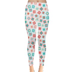 Aqua Coral Leggings  by CuteKingdom